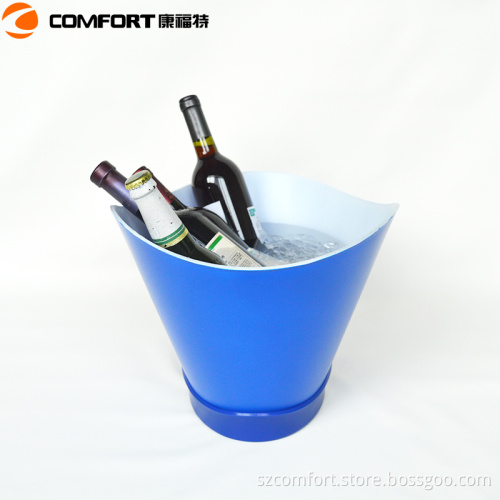 Plastic illuminated red wine ice bucket